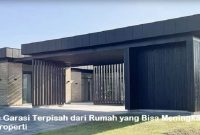 desain garasi terpisah dari rumah