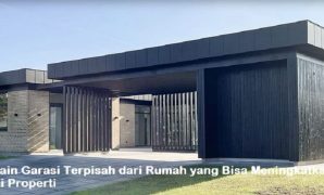 desain garasi terpisah dari rumah