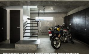 desain rumah garasi motor